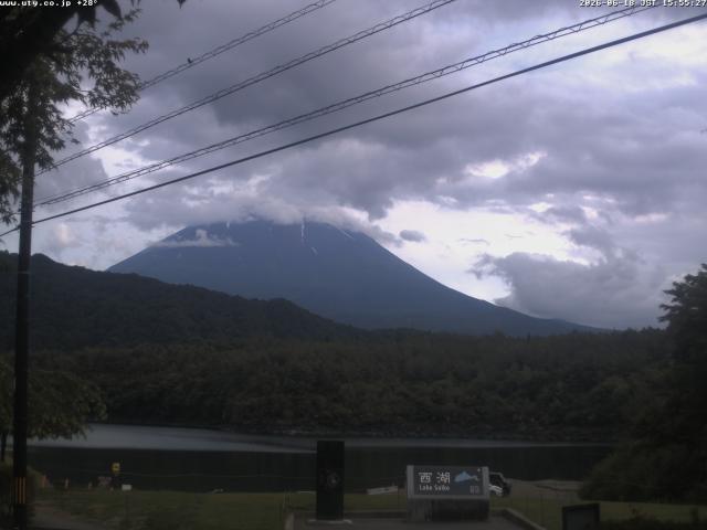 西湖からの富士山