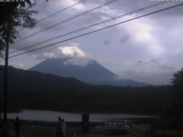 西湖からの富士山