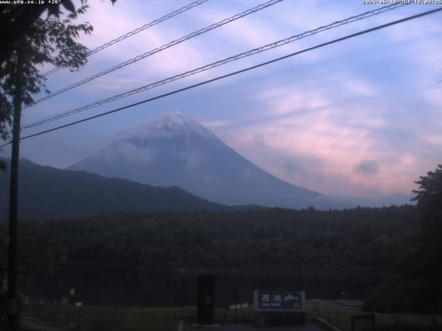 西湖からの富士山