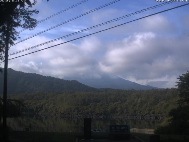 西湖からの富士山
