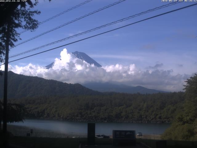 西湖からの富士山
