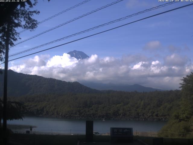 西湖からの富士山