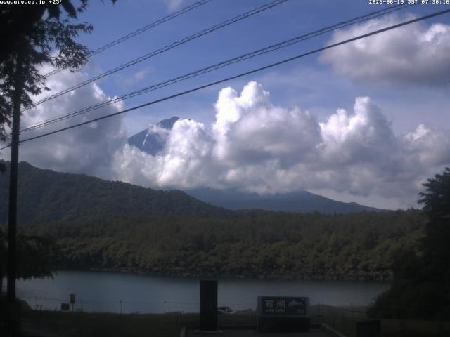 西湖からの富士山