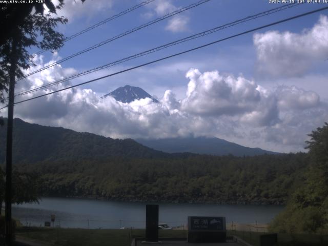 西湖からの富士山