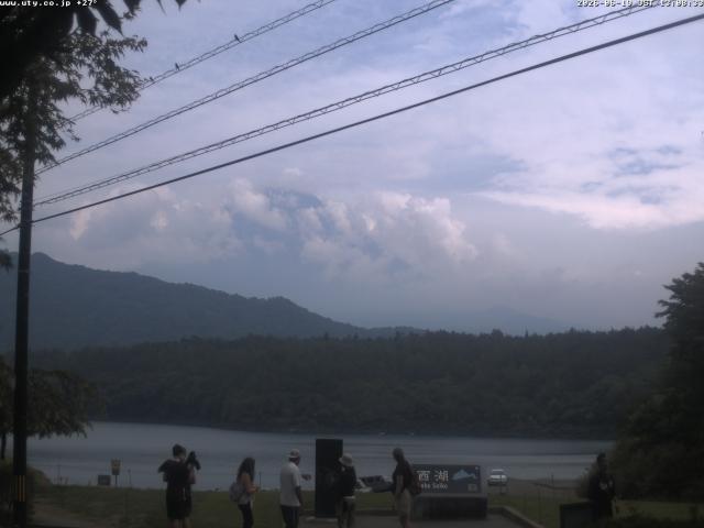 西湖からの富士山