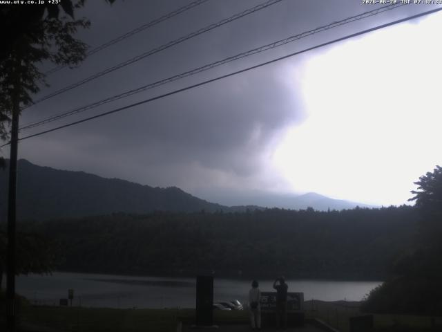 西湖からの富士山