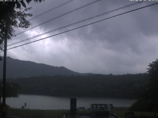 西湖からの富士山