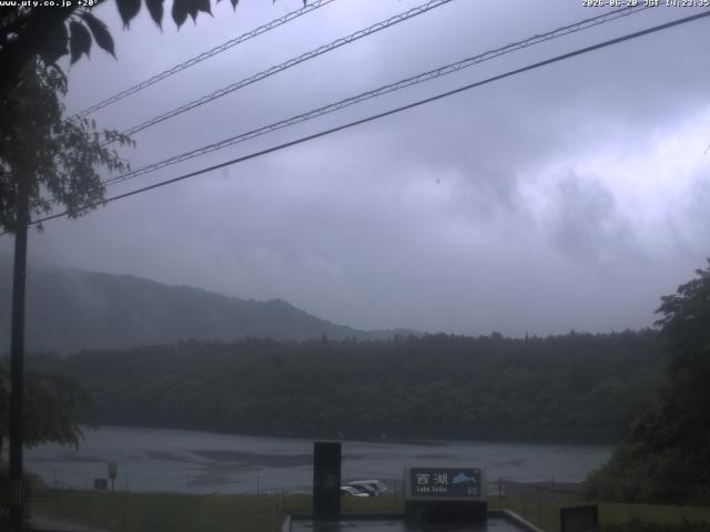西湖からの富士山
