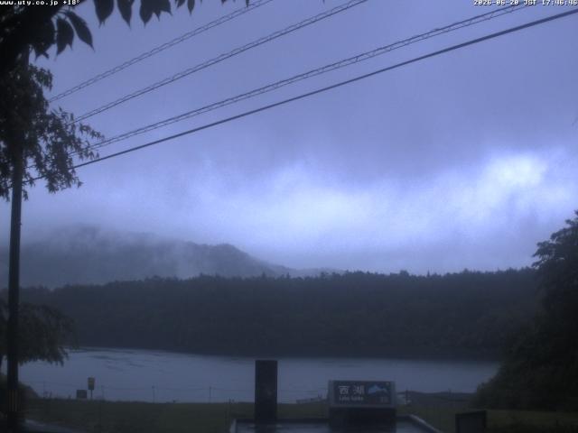 西湖からの富士山