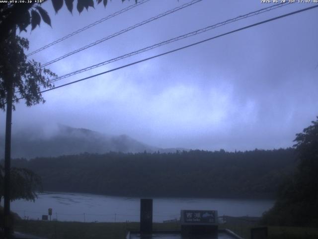 西湖からの富士山