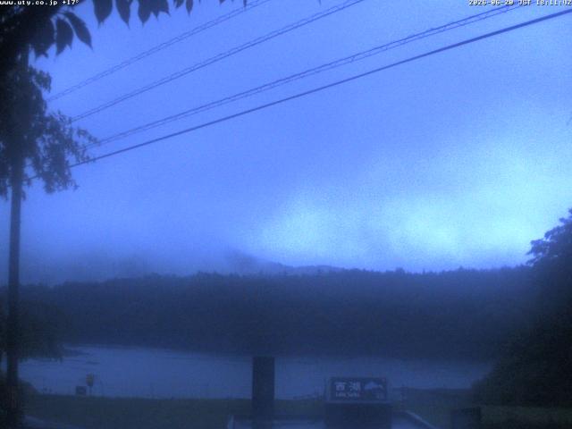 西湖からの富士山