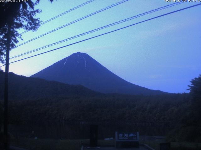 西湖からの富士山