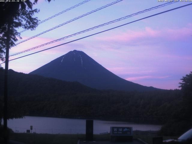 西湖からの富士山