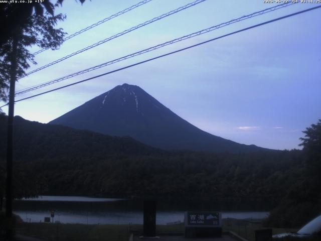 西湖からの富士山