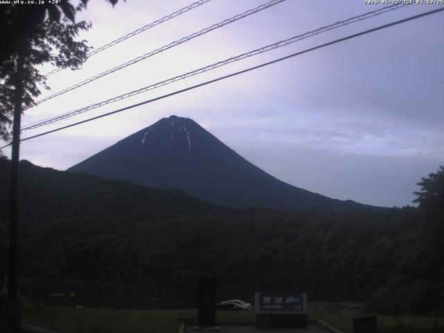 西湖からの富士山
