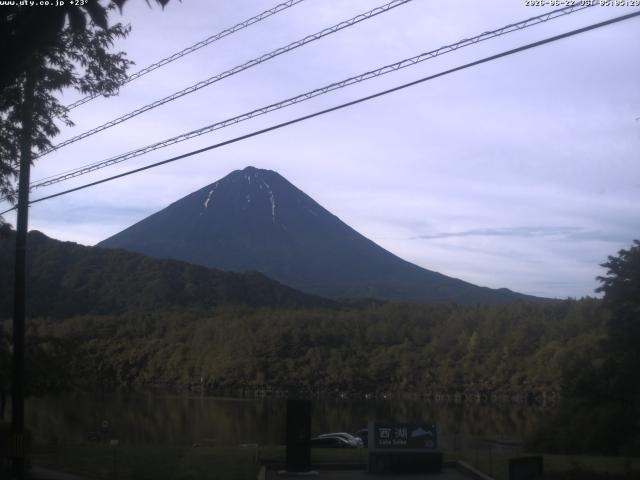 西湖からの富士山