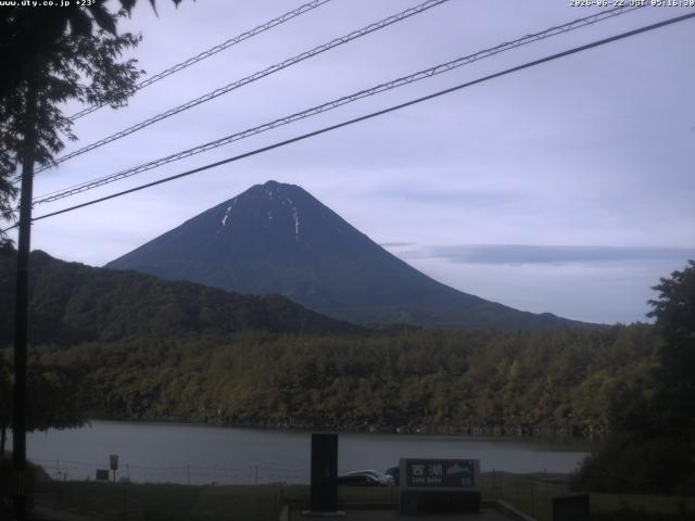 西湖からの富士山
