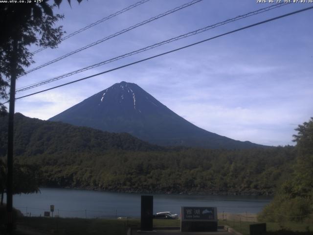 西湖からの富士山
