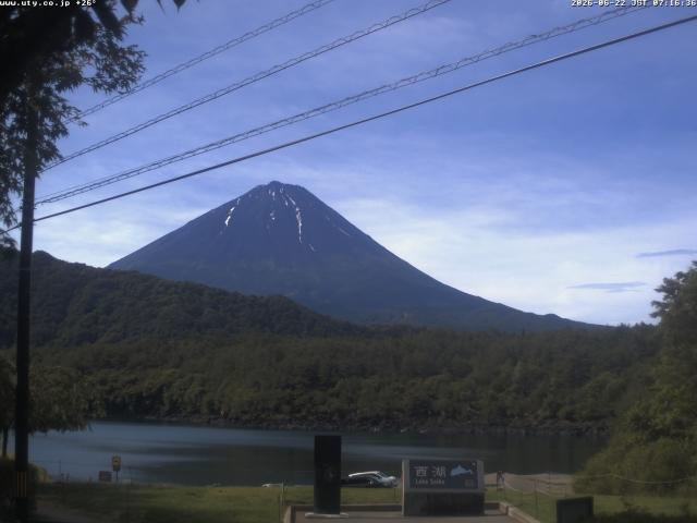 西湖からの富士山