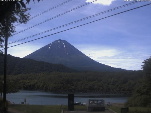 西湖からの富士山
