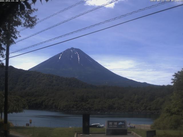 西湖からの富士山