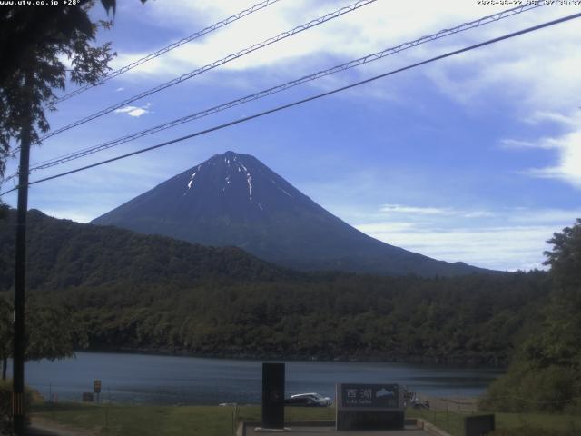 西湖からの富士山