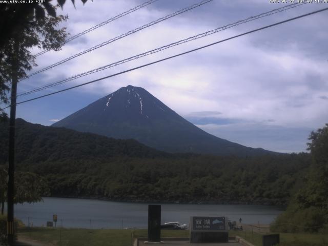 西湖からの富士山