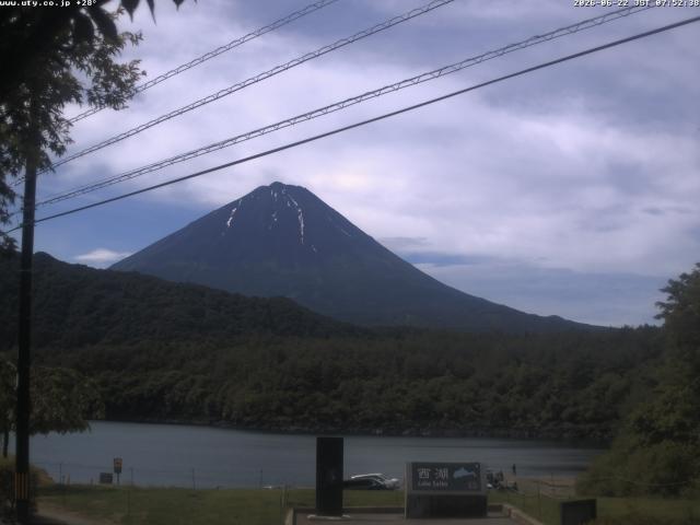 西湖からの富士山