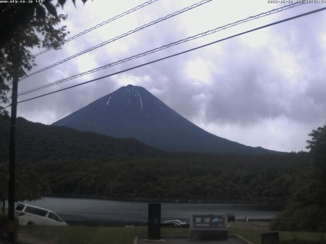 西湖からの富士山