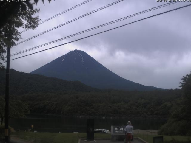 西湖からの富士山