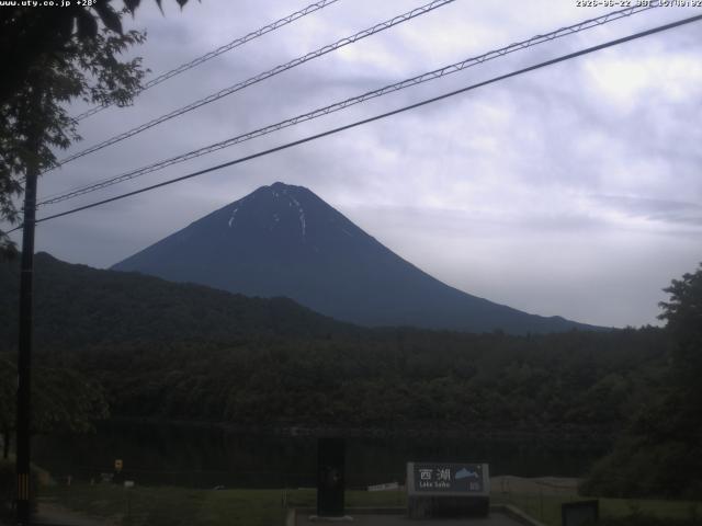西湖からの富士山
