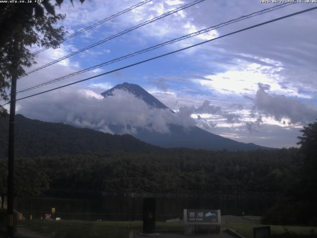 西湖からの富士山