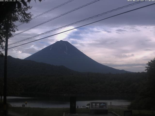 西湖からの富士山
