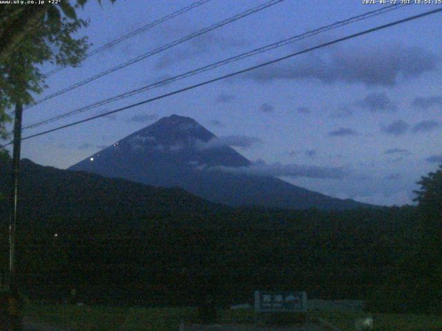 西湖からの富士山