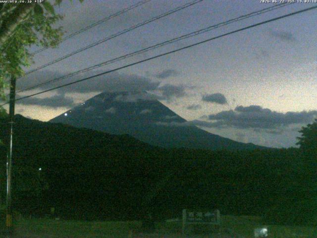 西湖からの富士山
