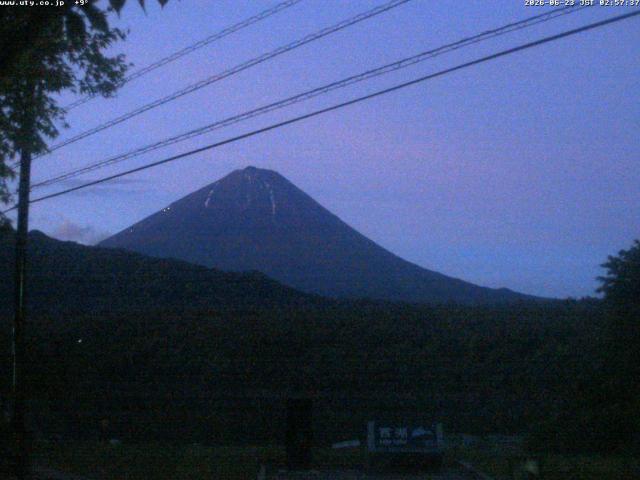 西湖からの富士山