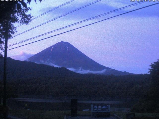 西湖からの富士山