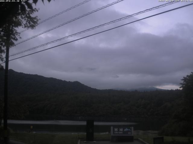 西湖からの富士山