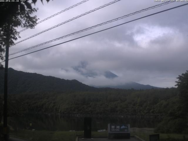 西湖からの富士山