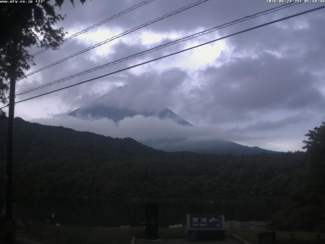 西湖からの富士山