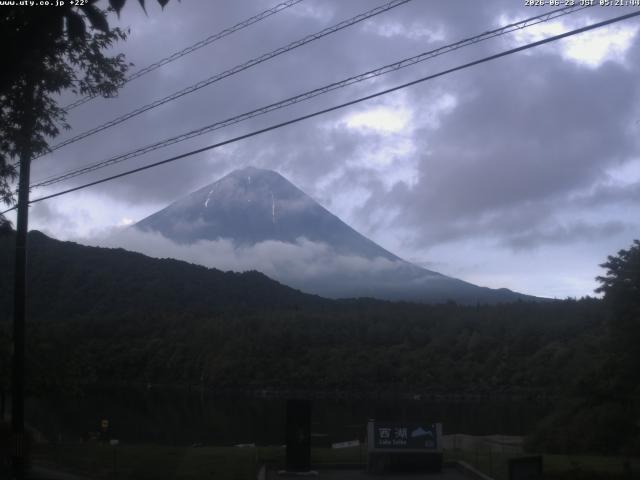 西湖からの富士山