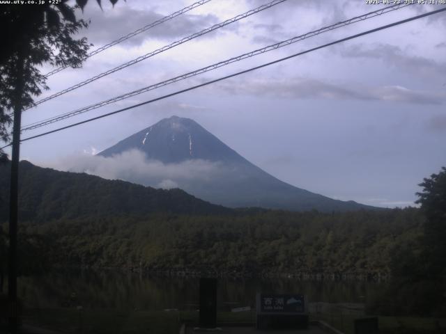 西湖からの富士山