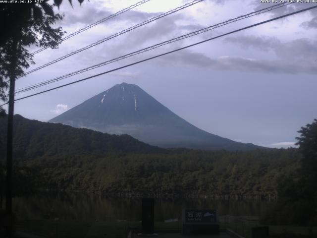 西湖からの富士山
