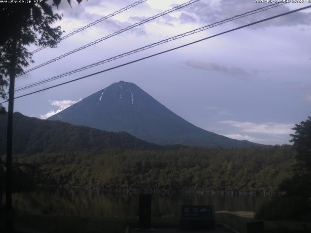 西湖からの富士山
