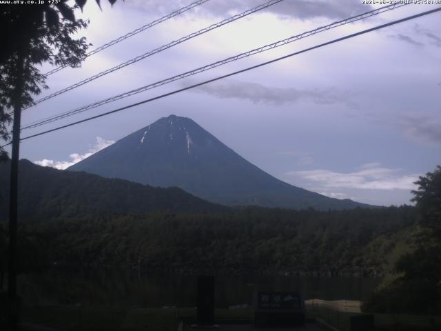 西湖からの富士山