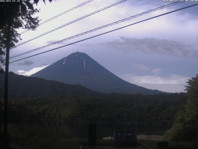 西湖からの富士山