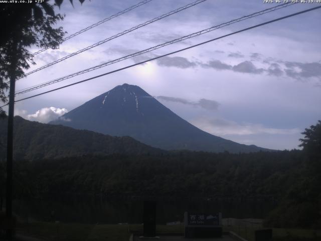 西湖からの富士山