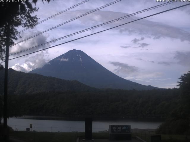 西湖からの富士山