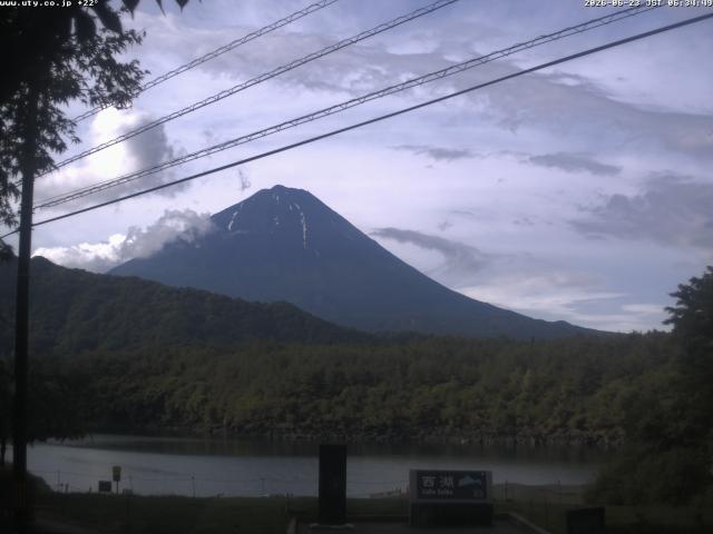 西湖からの富士山