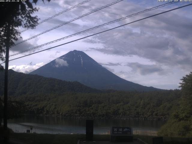 西湖からの富士山